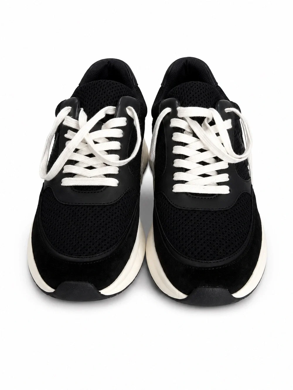 Tory Burch Black and White Chunky Platform Sneakers